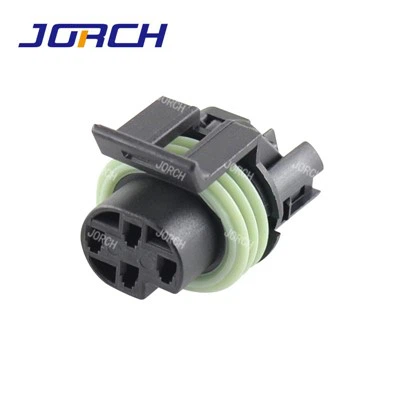 4-veis kvinnelig svart PA66 vanntett oljetrykkssendingsenhetskontakt Vanntett autokontakt 12065298 DJ7044-1.5-21